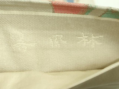 平和屋本店●極上　洛風林　工芸帯地　六通柄袋帯　更紗花文　金糸　逸品　DZAB4293kh6