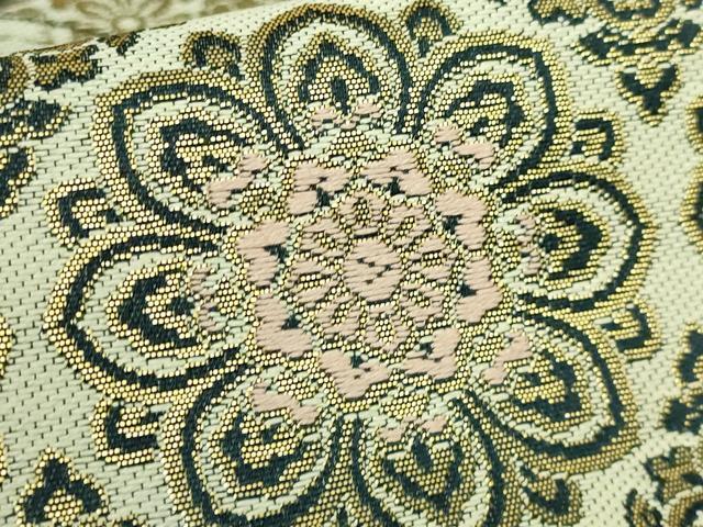 平和屋着物●極上　西陣織　陰山織物謹製　箔屋清兵衛　六通柄袋帯　唐織　吉祥花文　本金箔　逸品　DZAB4296kh6