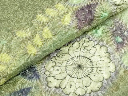 平和屋本店●極上　久保田一竹　幻の辻が花　太鼓柄袋帯　金通し地　逸品　DZAB4297kh6