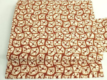 平和屋着物●極上　九寸名古屋帯　茜染　綿　逸品　未使用　DZAB4300kh6
