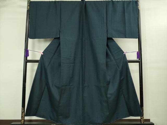 平和屋着物●極上　男性　紬　アンサンブル　長襦袢(袷)・長羽織セット　キングサイズ　亀甲柄　逸品　未使用　DZAB4303kh6