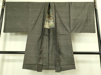 平和屋着物●極上　男性　本場大島紬　アンサンブル　長羽織　100亀甲　総詰め　逸品　未使用　DZAB4304kh6