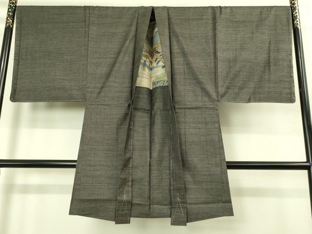 平和屋着物●極上　男性　本場大島紬　アンサンブル　長羽織　100亀甲　総詰め　逸品　未使用　DZAB4304kh6