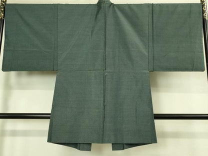 平和屋着物●極上　男性　本場大島紬　アンサンブル　長羽織　逸品　DZAB4309kh6