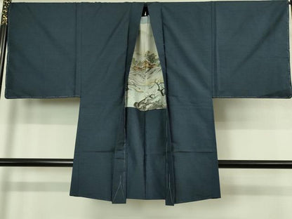 平和屋着物●極上　男性　本場大島紬　アンサンブル　長羽織　100亀甲　総詰め　逸品　未使用　DZAB4310kh6