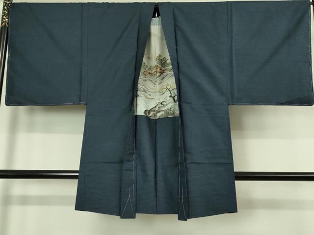 平和屋着物●極上　男性　本場大島紬　アンサンブル　長羽織　100亀甲　総詰め　逸品　未使用　DZAB4310kh6