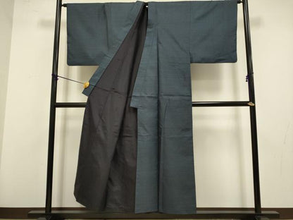平和屋着物●極上　男性　本場大島紬　アンサンブル　長羽織　120亀甲　総詰め　平田政良作　羽裏・瓢箪　証紙付き　逸品　DZAB4313kh6
