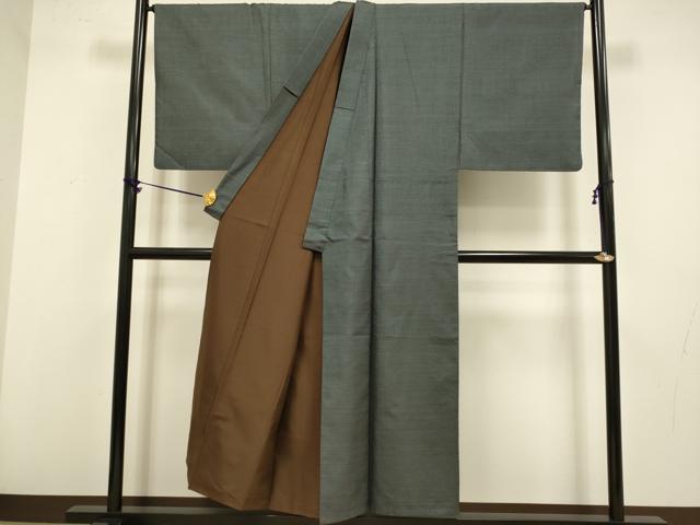 平和屋着物●極上　男性　本場大島紬　アンサンブル　長羽織　100亀甲　総詰め　畠隅彦作　羽裏・鷹　証紙付き　逸品　DZAB4314kh6