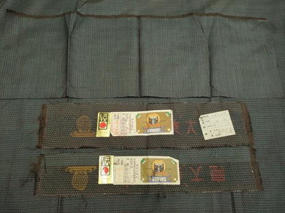 平和屋着物●極上　男性　本場大島紬　アンサンブル　長羽織　100亀甲　総詰め　畠隅彦作　羽裏・鷹　証紙付き　逸品　DZAB4314kh6
