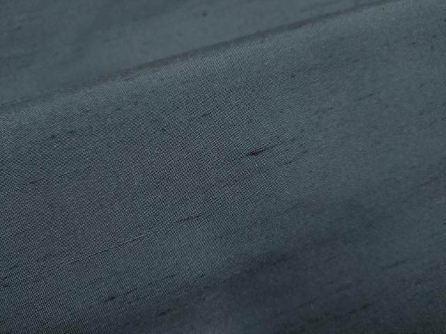 平和屋着物●極上　男性　紬　アンサンブル　キングサイズ　濃い藍鉄色　逸品　DZAB4316kh6