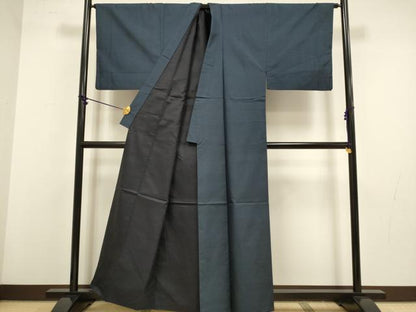平和屋着物●極上　男性　本場大島紬　アンサンブル　長襦袢(袷)・長羽織セット　100亀甲　総詰め　逸品　DZAB4318kh6