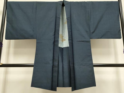 平和屋着物●極上　男性　本場大島紬　アンサンブル　長襦袢(袷)・長羽織セット　100亀甲　総詰め　逸品　DZAB4318kh6