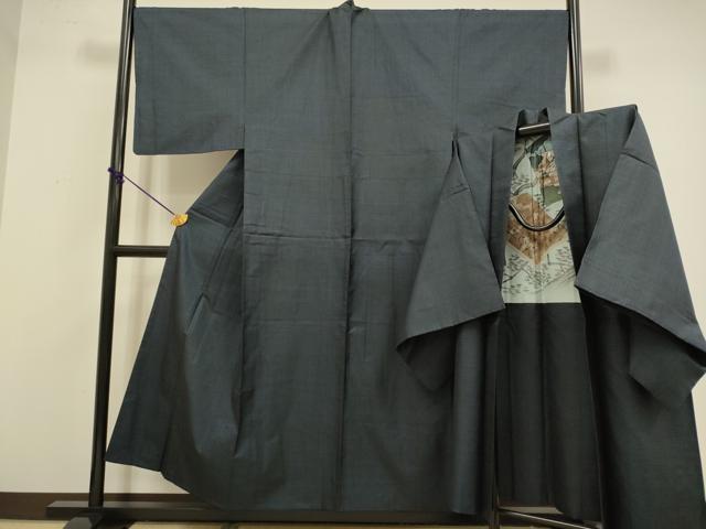 平和屋着物●極上　男性　本場大島紬　アンサンブル　長羽織　100亀甲　総詰め　逸品　DZAB4322kh6