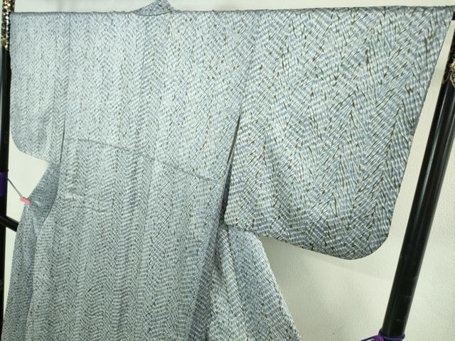 平和屋着物●極上　名門　藤娘きぬたや・総絞り　杢目絞り　小紋　逸品　DZAB4327kh6