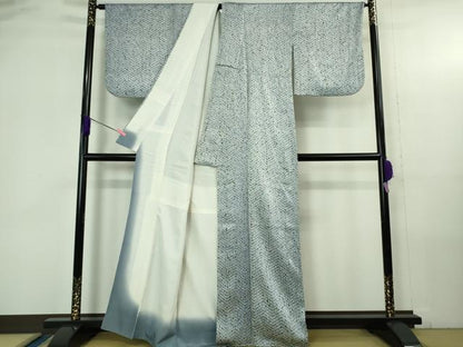 平和屋着物●極上　名門　藤娘きぬたや・総絞り　杢目絞り　小紋　逸品　DZAB4327kh6