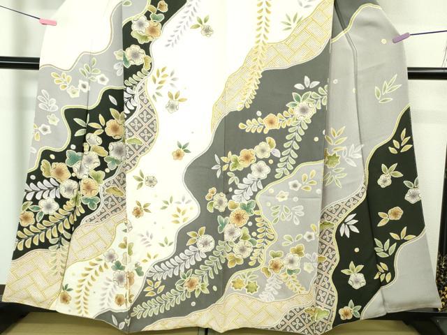 平和屋本店●極上　訪問着　辻が花　道長文　逸品　DZAB4331kh6