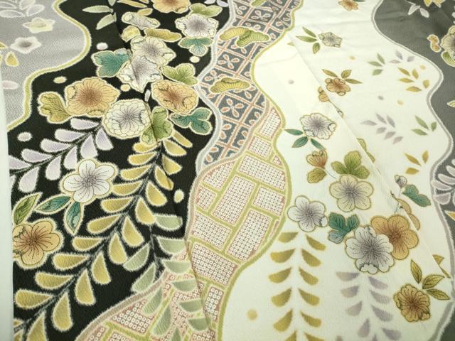 平和屋本店●極上　訪問着　辻が花　道長文　逸品　DZAB4331kh6
