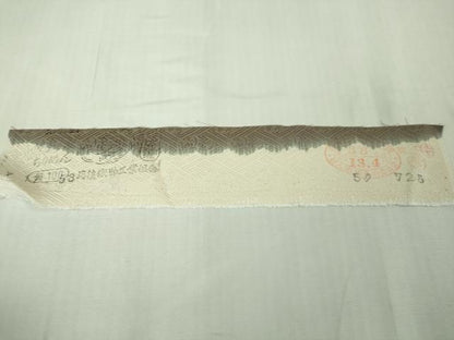 平和屋着物●極上　色無地　草花地紋　赤墨色地　金通し地　反端付き　逸品　未使用　DZAB4332kh6