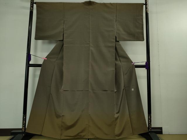 平和屋本店●極上　伝統工芸士　曽根武勇　訪問着　お召地　吉野間道　暈し染め　逸品　DZAB4343kh6