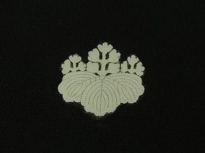 平和屋本店●極上　創業460年・千總　黒留袖　駒刺繍　牡丹　金糸　大丸扱い　逸品　DZAB4363kh6
