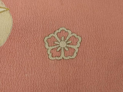 平和屋本店●希少　アンティーク　大正ロマン　振袖　刺繍　鳩羽　ハト　霞花文　金彩　逸品　DZAB4373kh6