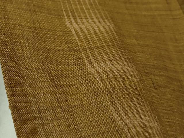 平和屋着物＊極上 夏物 紗紬 間道 灰茶色地 やまと金ラベル 逸品 DZAB4377kh6