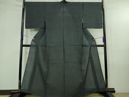 平和屋本店＊極上 夏物 上布 留紺色 麻 逸品 未使用 DZAB4381kh6