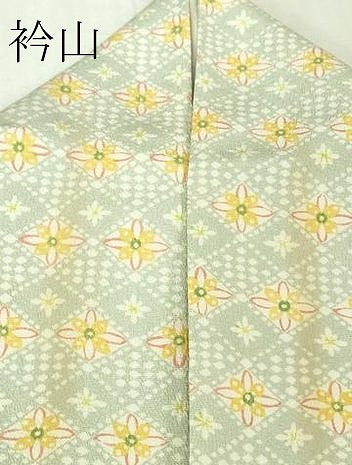平和屋本店▽極上 工芸 小紋 単衣 花菱 逸品 DZAB4385kh6