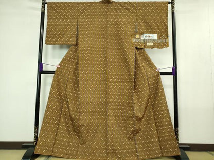 平和屋着物●極上　本場琉球絣　赤嶺勝信作　手おり　証紙付き　逸品　DZAB4390kh6
