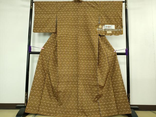 平和屋着物●極上　本場琉球絣　赤嶺勝信作　手おり　証紙付き　逸品　DZAB4390kh6