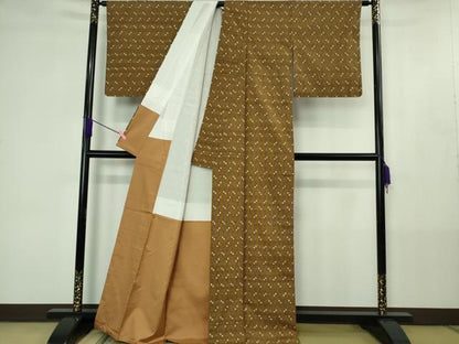 平和屋着物●極上　本場琉球絣　赤嶺勝信作　手おり　証紙付き　逸品　DZAB4390kh6