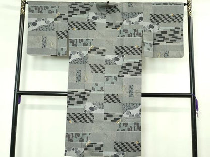 平和屋着物∞極上　道中着　本場染大島紬　ロング丈　簪　櫛　金彩　逸品　未使用　DZAB4395kh6