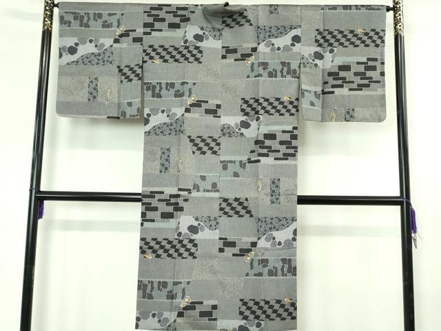 平和屋着物∞極上　道中着　本場染大島紬　ロング丈　簪　櫛　金彩　逸品　未使用　DZAB4395kh6