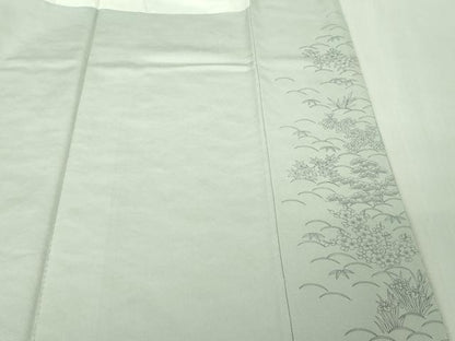平和屋本店●極上　訪問着　総刺繍　風景吉祥花文　秘色色地　金糸　やまと誂製　逸品　DZAB4397kh6