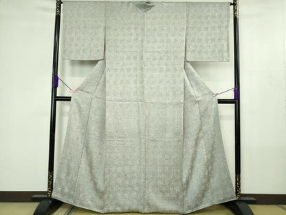 平和屋着物●極上　名門　藤娘きぬたや・総絞り　杢目絞り　小紋　鈴乃屋扱い　逸品　DZAB4399kh6
