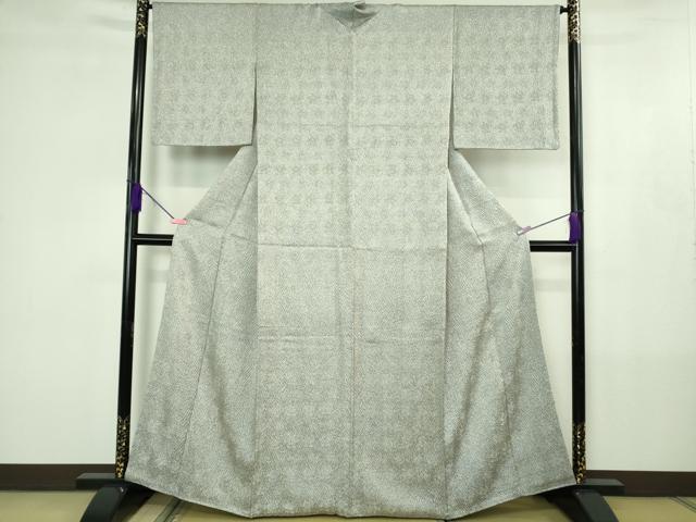 平和屋着物●極上　名門　藤娘きぬたや・総絞り　杢目絞り　小紋　鈴乃屋扱い　逸品　DZAB4399kh6