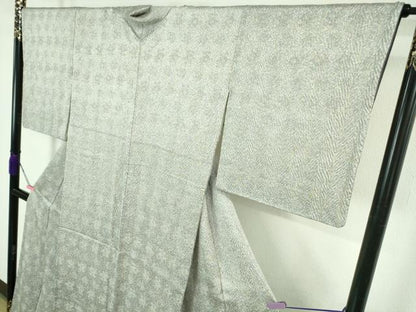 平和屋着物●極上　名門　藤娘きぬたや・総絞り　杢目絞り　小紋　鈴乃屋扱い　逸品　DZAB4399kh6