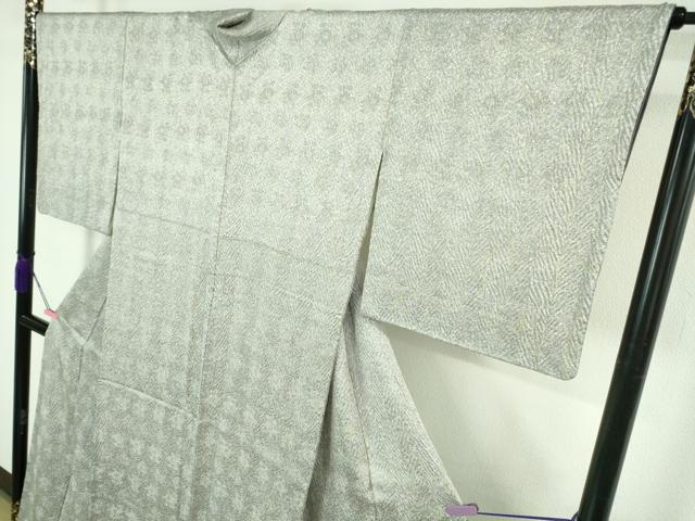 平和屋着物●極上　名門　藤娘きぬたや・総絞り　杢目絞り　小紋　鈴乃屋扱い　逸品　DZAB4399kh6