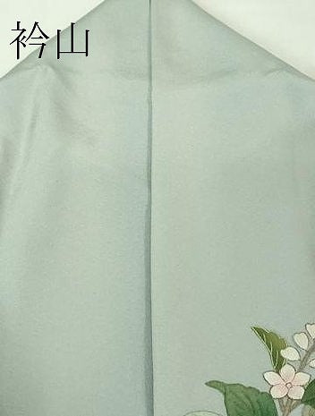 平和屋本店●極上　中国三大刺繍 スワトウ刺繍 汕頭刺繍 相良刺繍 訪問着 四季花文 パウダーブルー色地 暈し染め 金彩　逸品　DZAB4403kh6