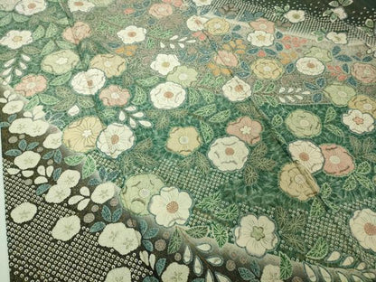 平和屋着物●極上　訪問着　辻が花　暈し染め　金通し地　逸品　DZAB4410kh6