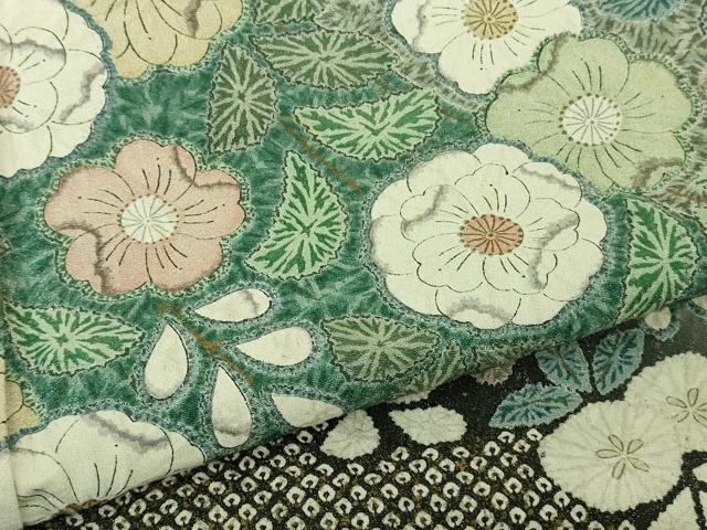 平和屋着物●極上　訪問着　辻が花　暈し染め　金通し地　逸品　DZAB4410kh6