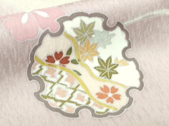 平和屋本店●極上　訪問着　雪輪流水花文　暈し染め　逸品　未使用　DZAB4412kh6
