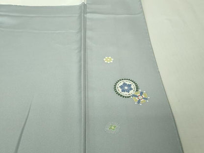 平和屋本店●極上　創業460年・千總　訪問着　駒刺繍　鳳凰花丸文　淡藤色地　金彩　逸品　DZAB4418kh6
