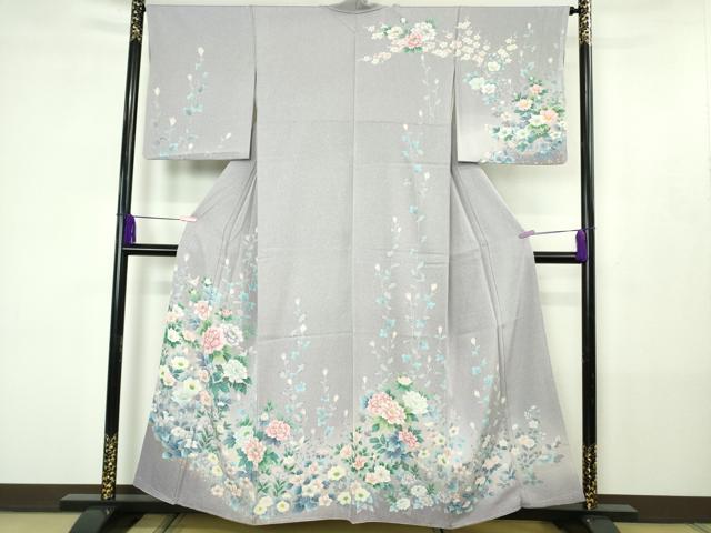 平和屋着物●極上　訪問着　花鳥文　暈し染め　金彩　逸品　未使用　DZAB4427kh6