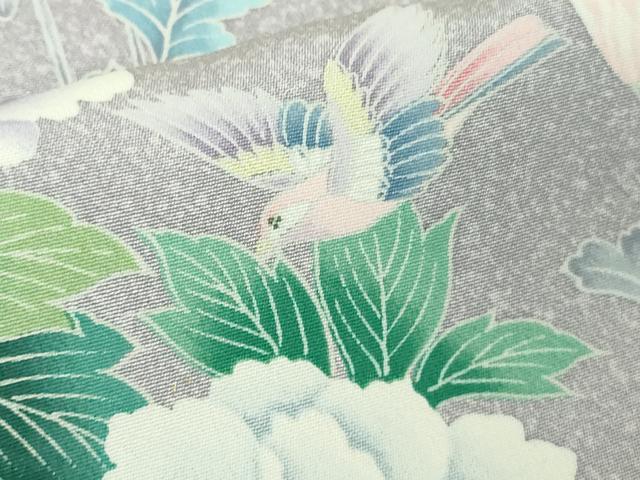 平和屋着物●極上　訪問着　花鳥文　暈し染め　金彩　逸品　未使用　DZAB4427kh6