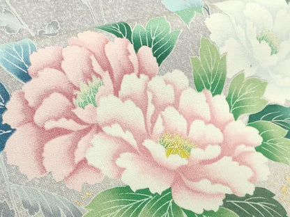 平和屋着物●極上　訪問着　花鳥文　暈し染め　金彩　逸品　未使用　DZAB4427kh6