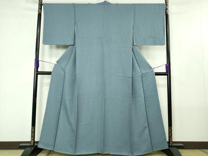 平和屋着物●極上　色無地　青藤色　逸品　未使用　DZAB4431kh6