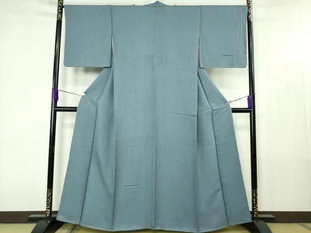 平和屋着物●極上　色無地　青藤色　逸品　未使用　DZAB4431kh6