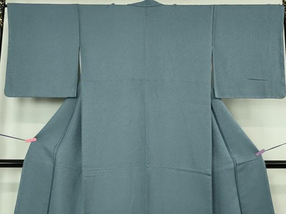 平和屋着物●極上　色無地　青藤色　逸品　未使用　DZAB4431kh6