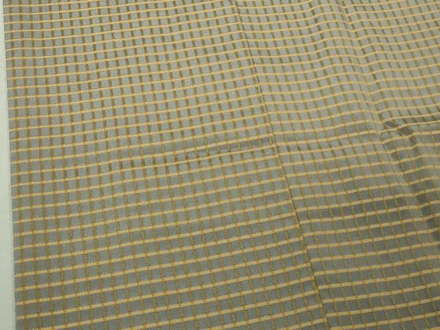 平和屋着物∞極上　道中着　お召地　ロング丈　吉野間道　ますいわ屋扱い　逸品　DZAB4462kh6